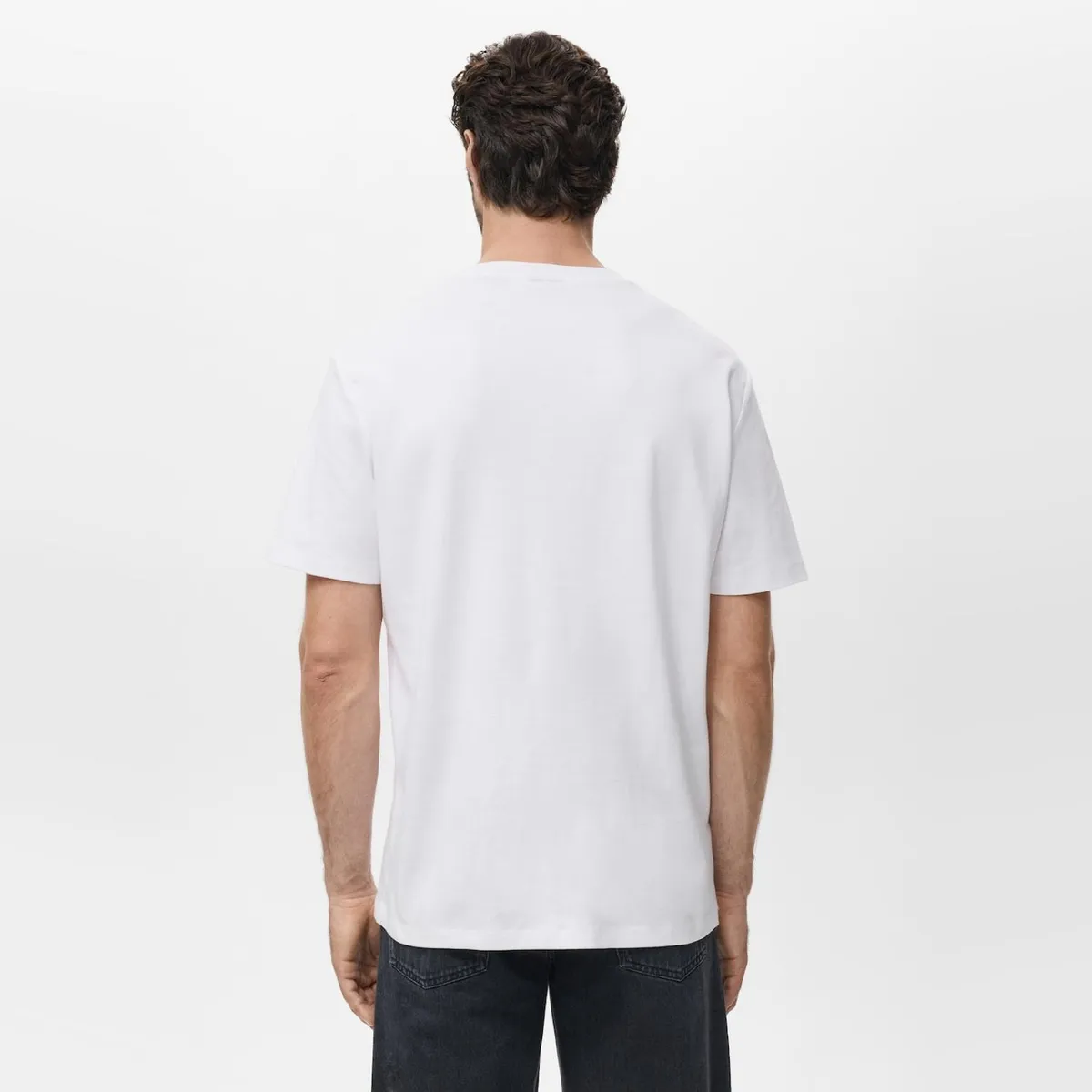MANGO MAN - Polera Medium Weight Regular Fit Hombre Mango Man