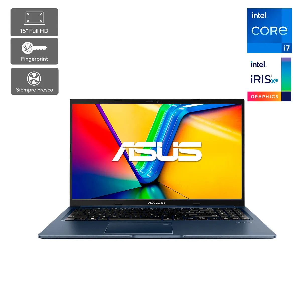 ASUS - Notebook Asus Vivobook 15 X1502 Intel Core i7 16GB 512GB SSD 15.6” FHD 60Hz