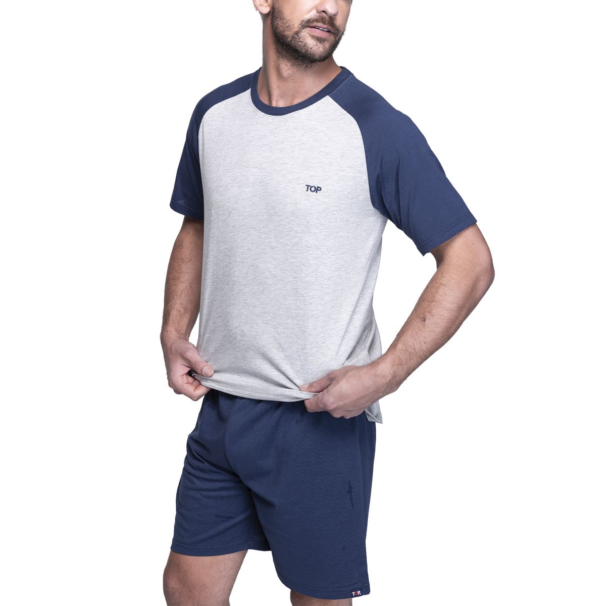 TOP - Pijama Corto Algodón Hombre Top