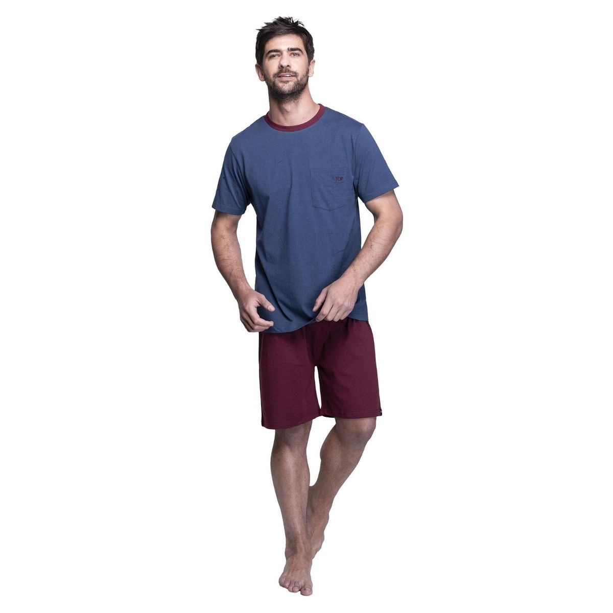 TOP - Pijama Corto Algodón Hombre Top