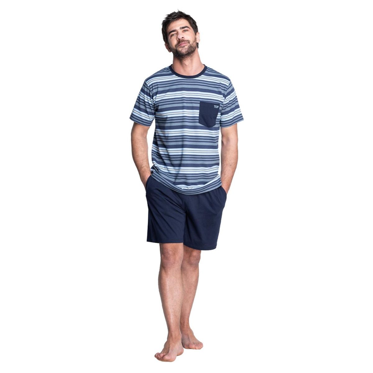 TOP - Pijama Corto Algodón Hombre Top