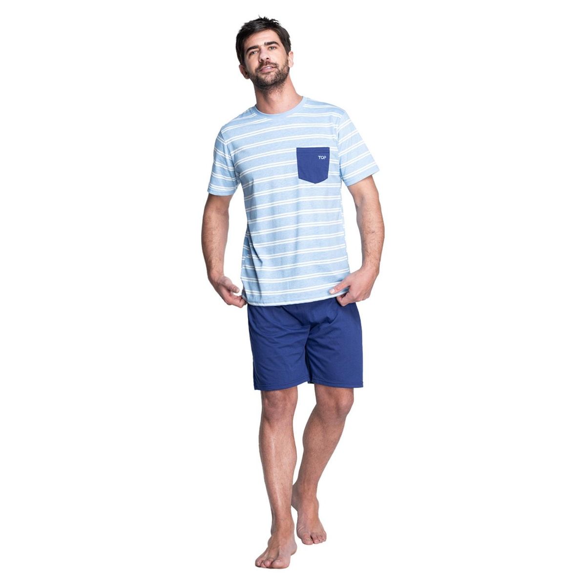 TOP - Pijama Corto Algodón Hombre Top