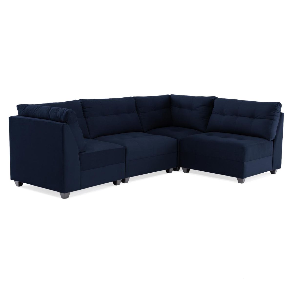 DECO CLASS - Sofá Seccional Sicilia Velvet Café Deco Class