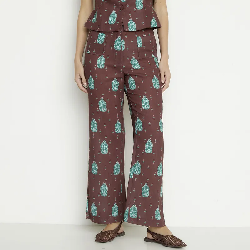 HIMBA - Pantalón Rose Estampado Mujer Himba