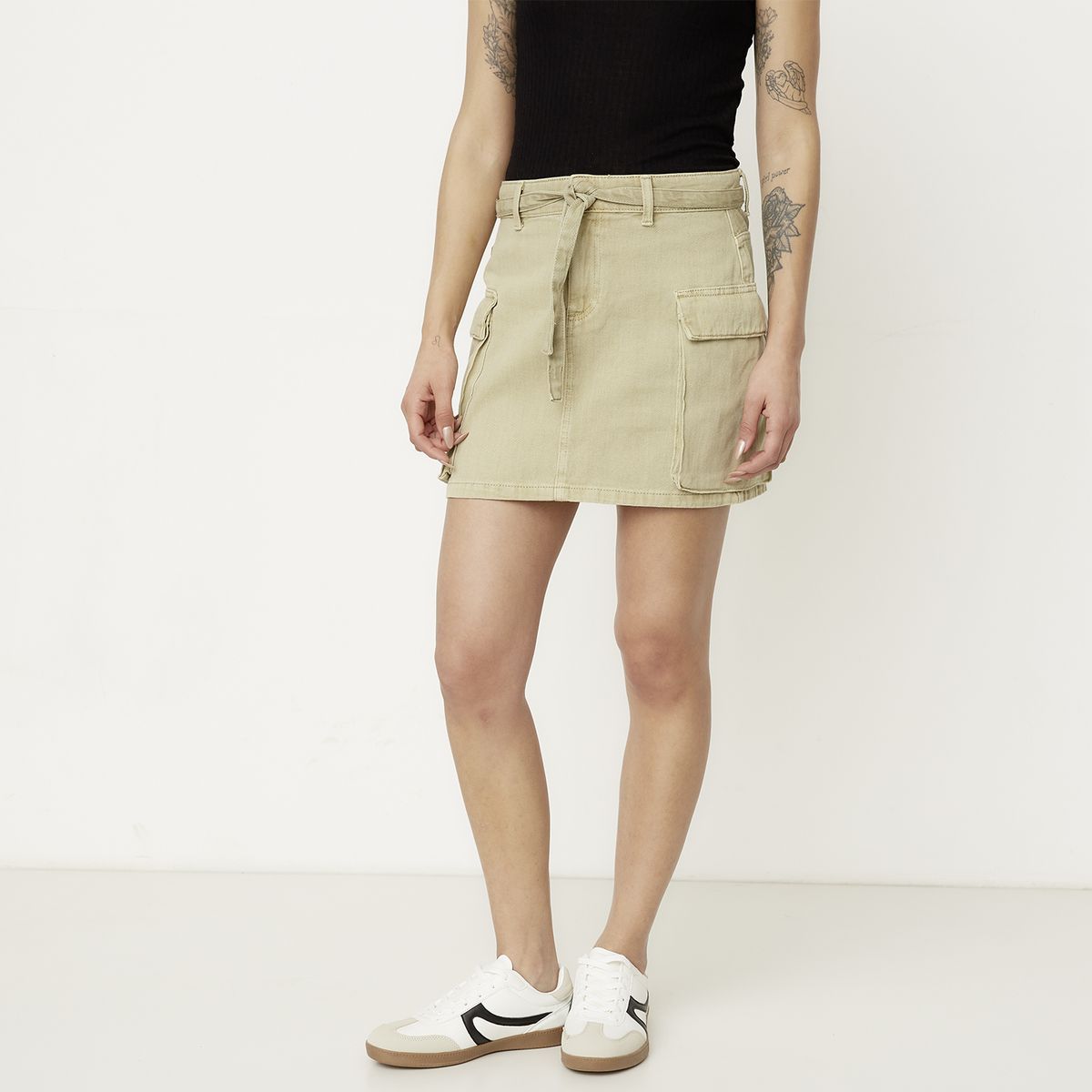 ONLY - Falda Mujer Algodón Only