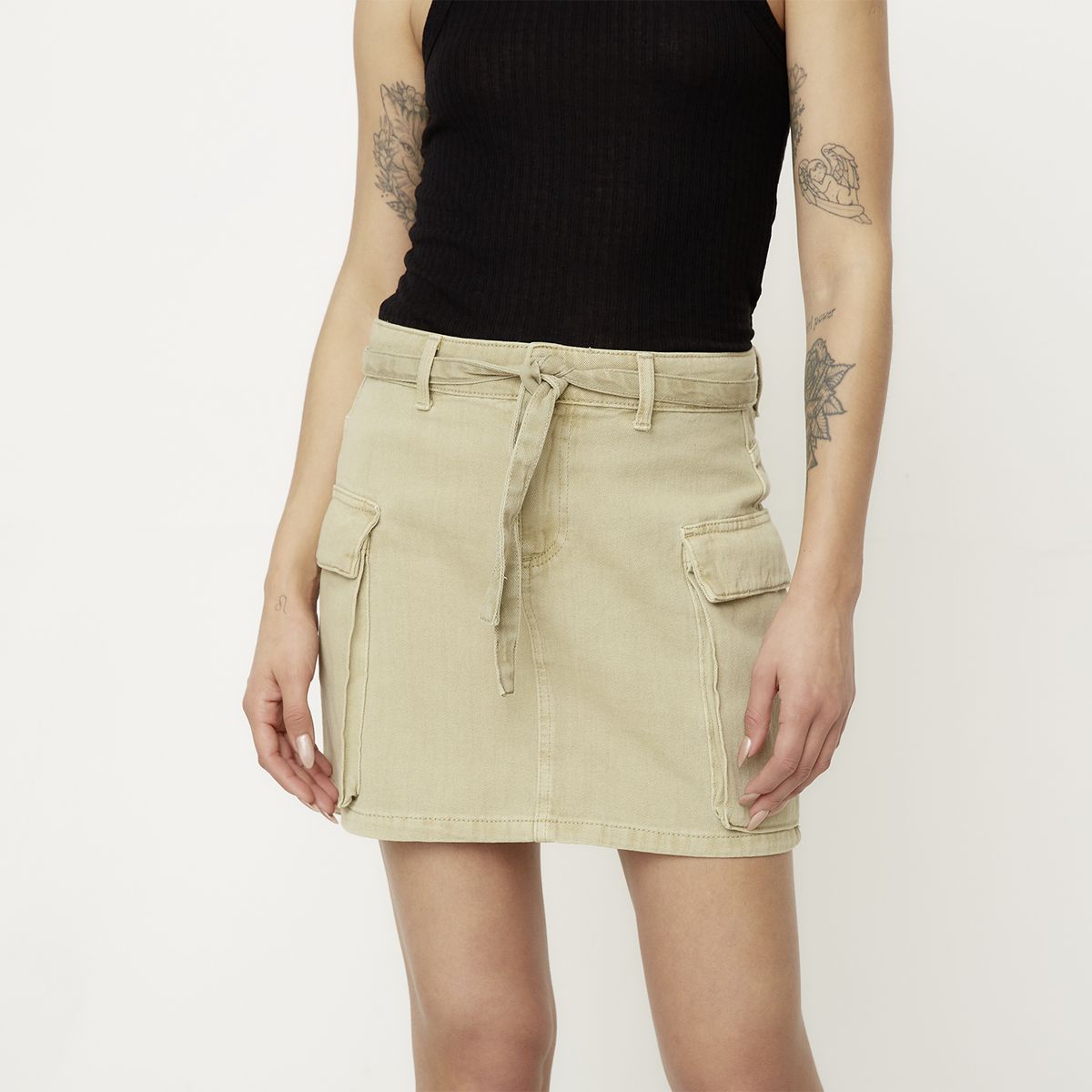 ONLY - Falda Mujer Algodón Only