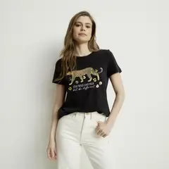 VERO MODA - Polera Estampada 100% Algodón Mujer