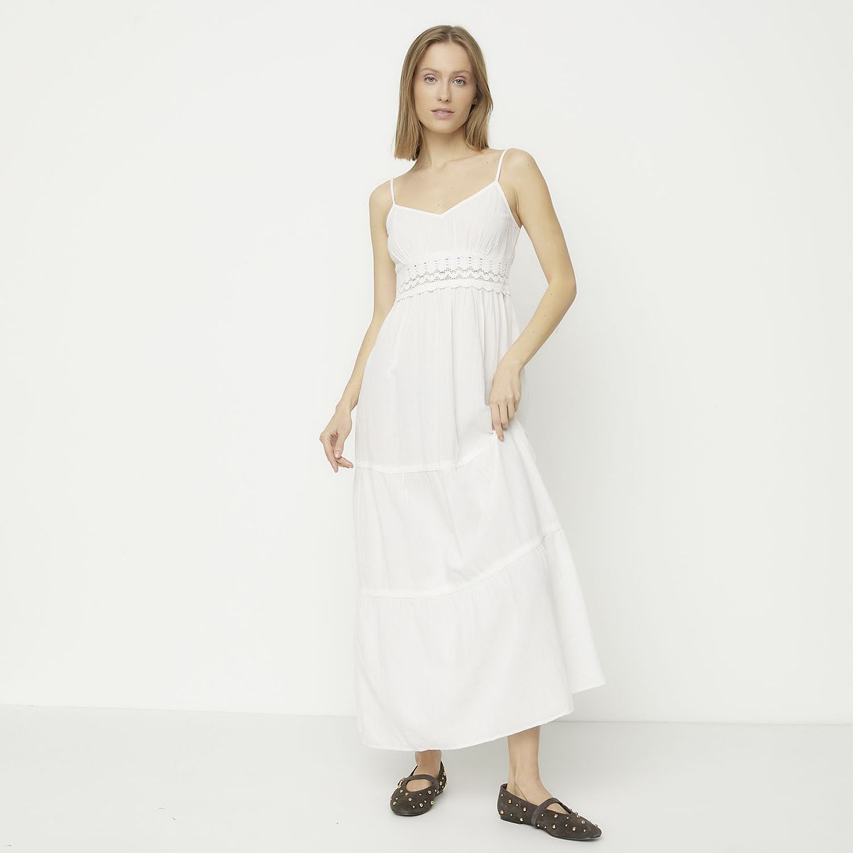 VERO MODA - Vestido Largo Tirantes 100% Algodón Mujer Vero Moda