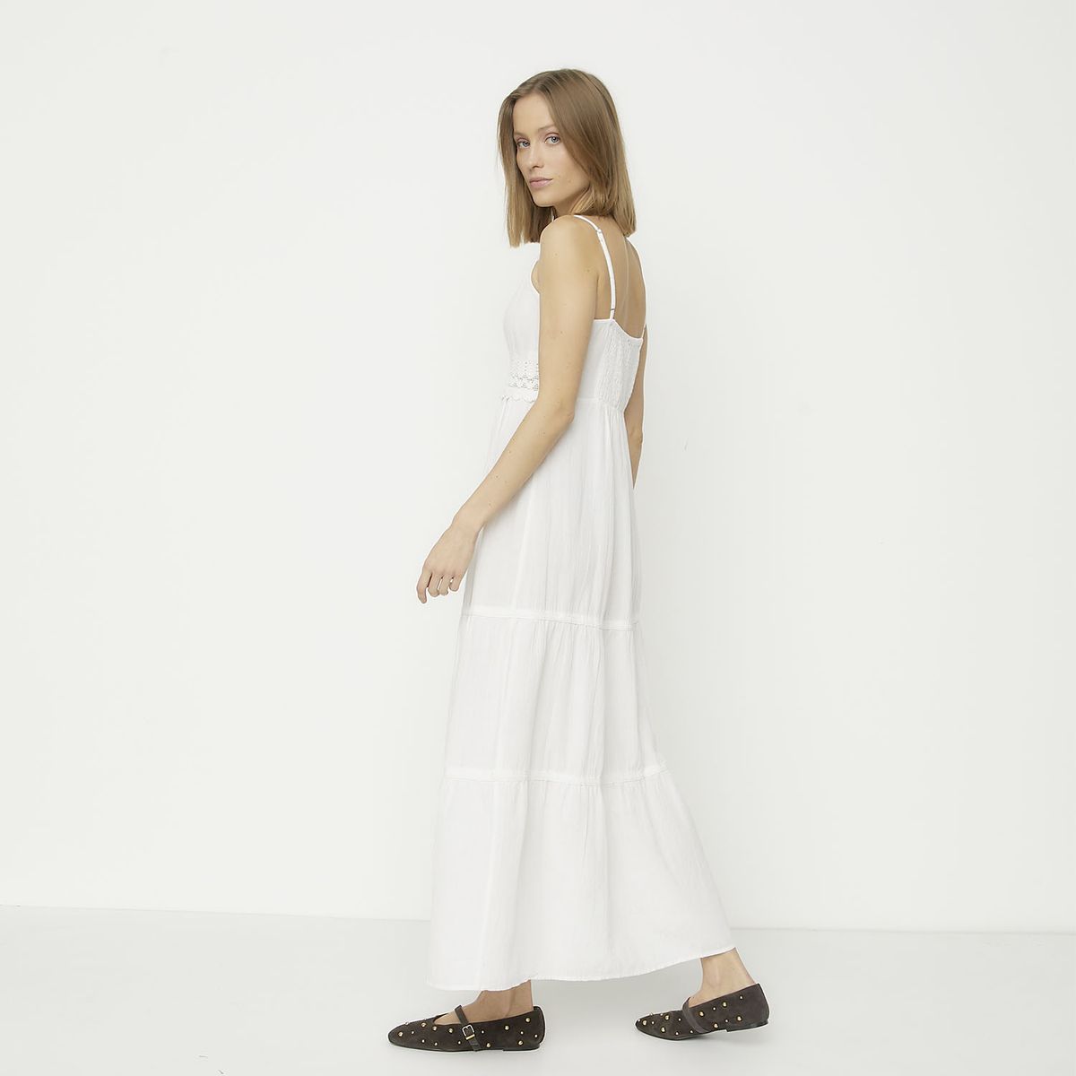 VERO MODA - Vestido Largo Tirantes 100% Algodón Mujer Vero Moda