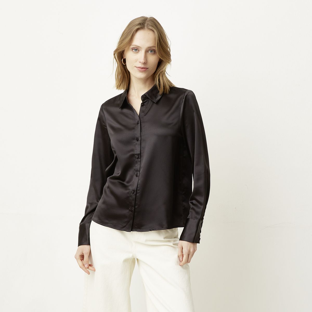 VERO MODA - Blusa Abotonada Con Cuello Mujer Vero Moda