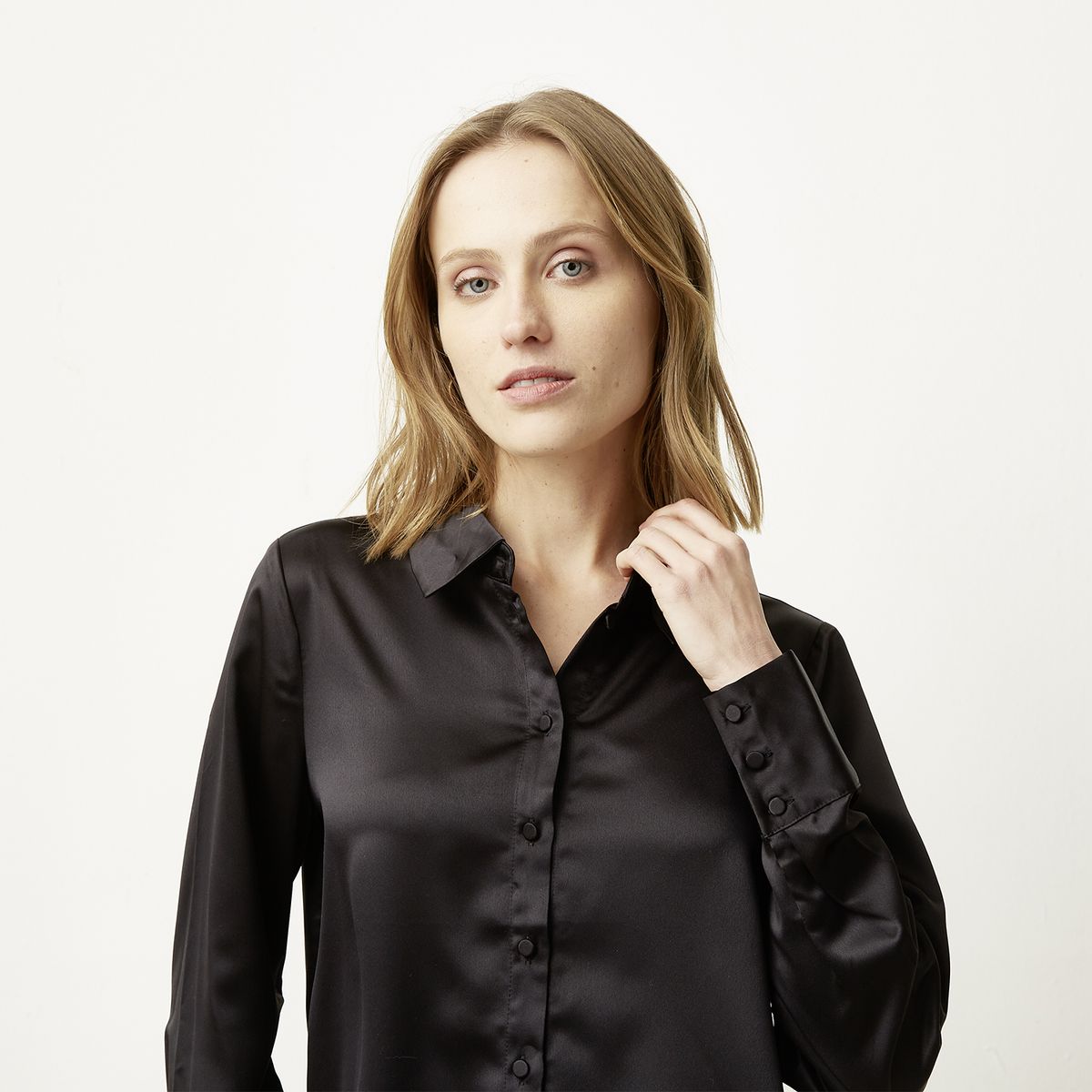 VERO MODA - Blusa Abotonada Con Cuello Mujer Vero Moda