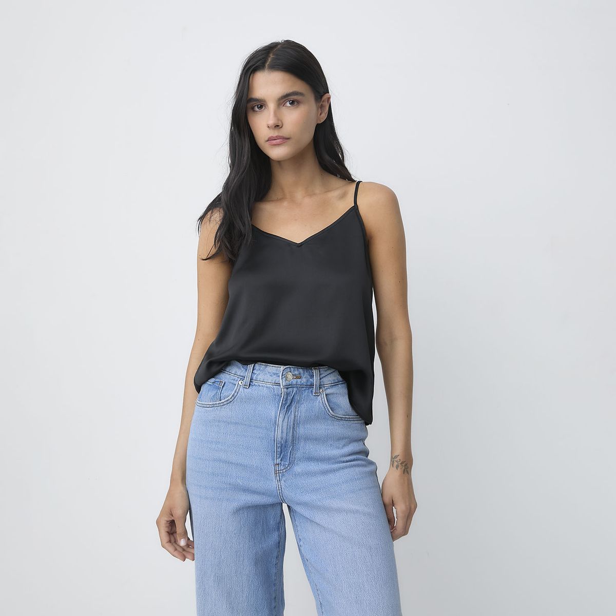 VERO MODA - Blusa Satinada sin Mangas Mujer Vero Moda