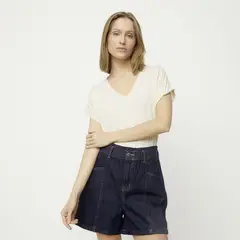VERO MODA - Polera Manga Corta Cuello Redondo Mujer