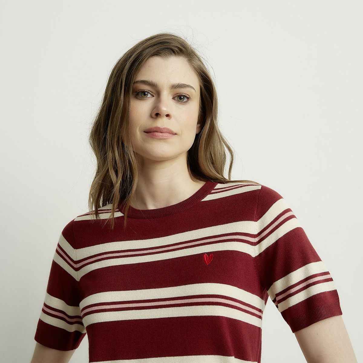 VERO MODA - Polera Rayas Manga Corta Mujer Vero Moda