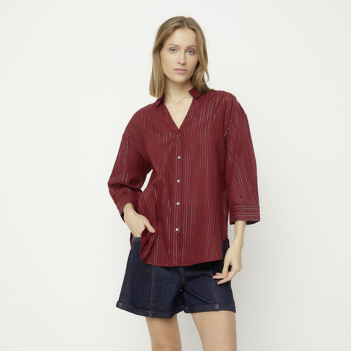 VERO MODA - Blusa Rayas Brillantes Mujer Vero Moda