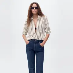 MANGO - Blusa Fluida Manga Larga Mujer