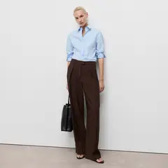 MANGO - Camisa Popelín Entallada Mujer