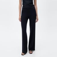 Pantalón Wideleg Punto Fino Mujer