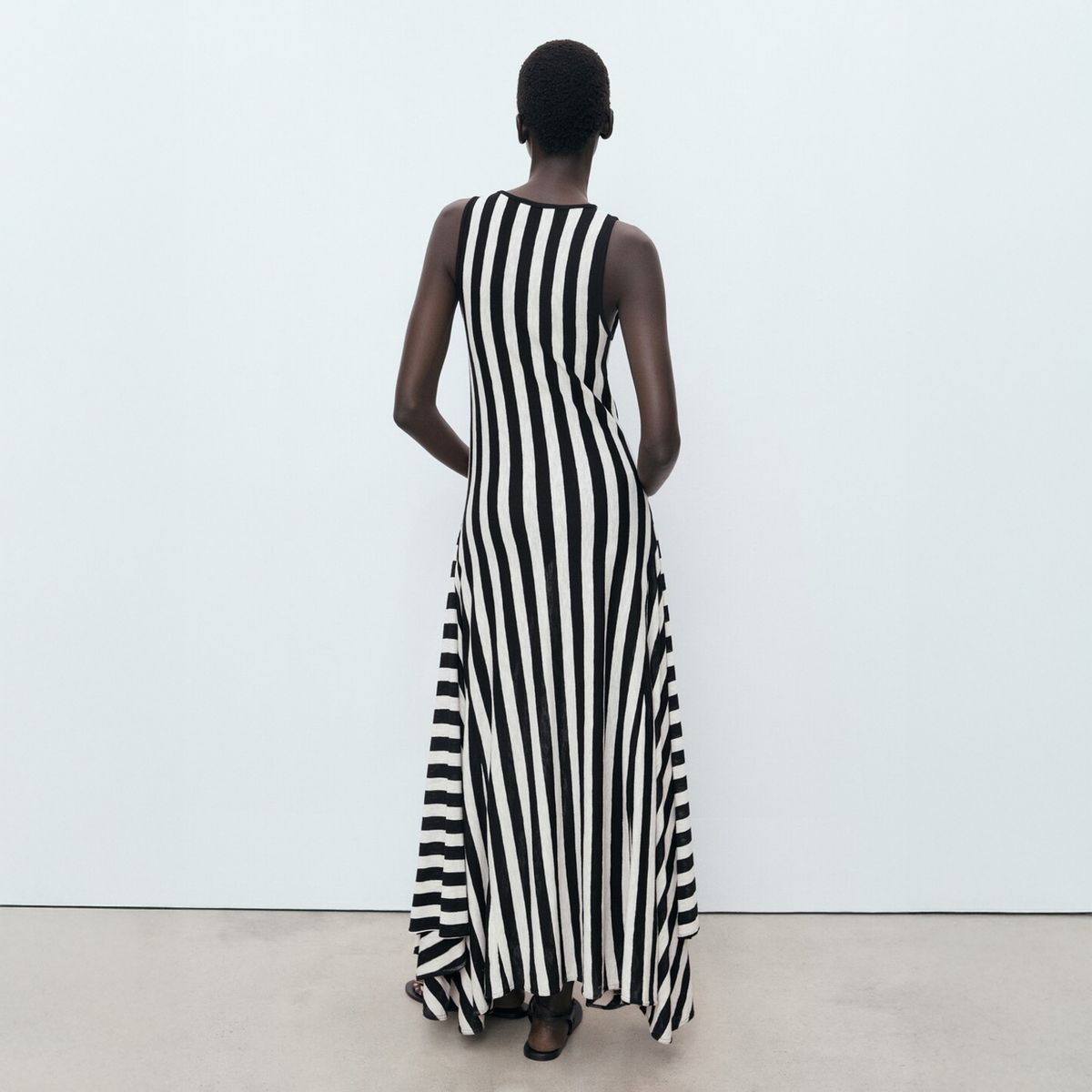 MANGO - Vestido Punto Bajo Asimétrico Mango Mujer