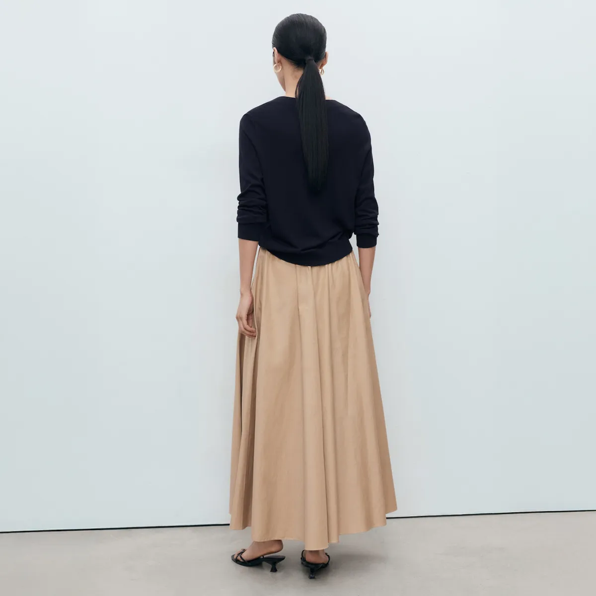 MANGO - Sweater Punto Fino Cuello V Mujer Mango