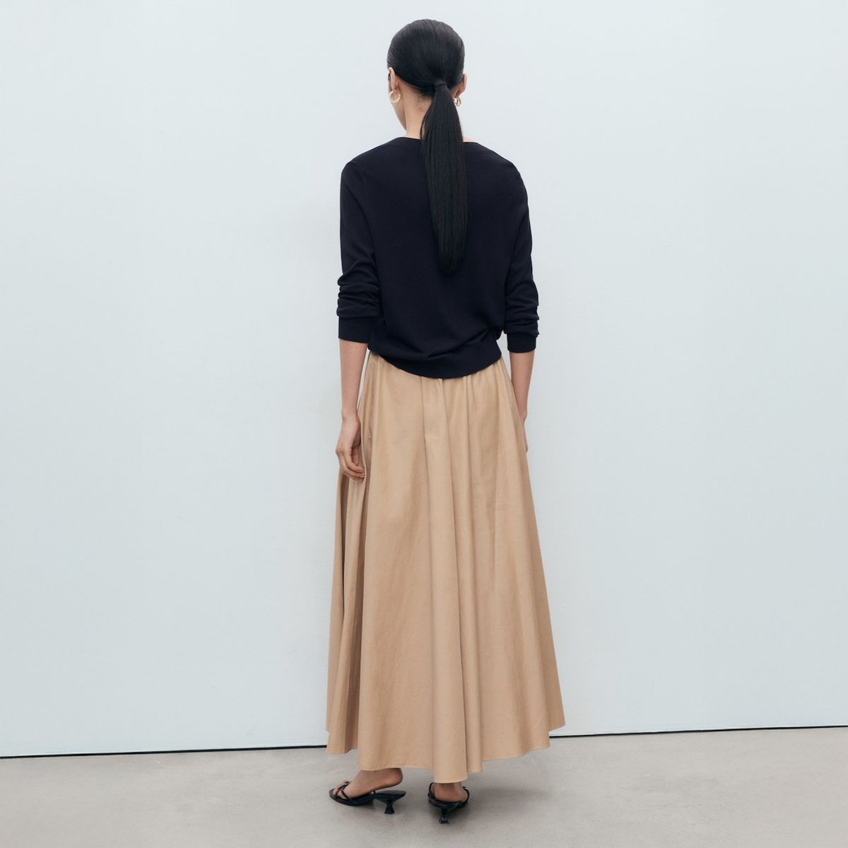 MANGO - Sweater Punto Fino Cuello V Mujer Mango