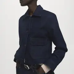 MANGO - Chaqueta Denim Bolsillos Mujer