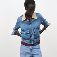 Chaqueta Vaquera Cuello Pana Mujer