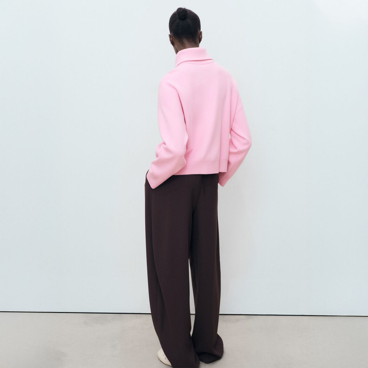 MANGO - Sweater Punto Cuello Cremallera Mujer Mango