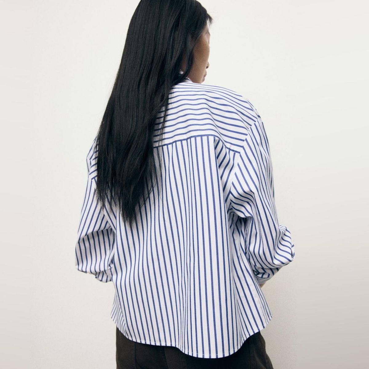 MANGO - Blusa Crop Rayas Mujer Mango