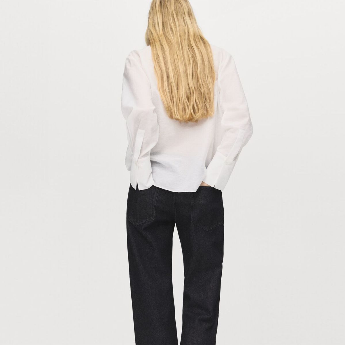 MANGO - Blusa Detalles Puntilla Mujer Mango