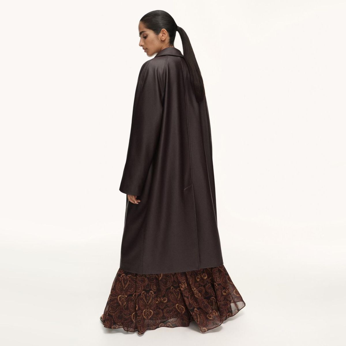 MANGO - Trench Largo Efecto Piel Mujer Mango