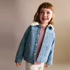 MANGO KIDS - Chaqueta Denim Pelo Bebé Niña Mango