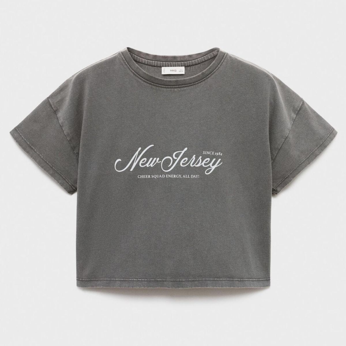 MANGO KIDS - Polera Crop Estampada Niña Mango