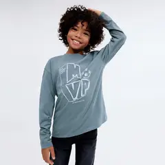 MANGO KIDS - Polera Manga Larga Estampada Niño Mango