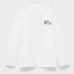 MANGO KIDS - Polera Manga Larga Estampada Niño Mango