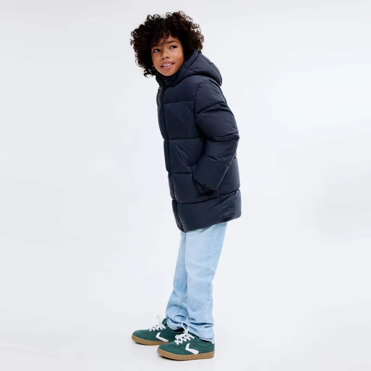 MANGO KIDS - Abrigo Largo Forro Acolchado Niño Mango