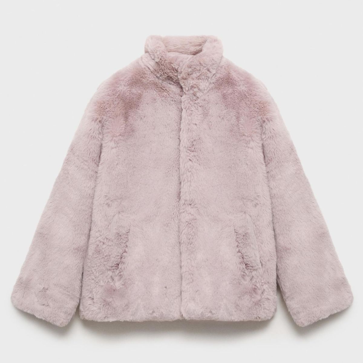 MANGO KIDS - Abrigo Efecto Pelo Niña Mango