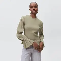 MANGO TEEN - Blusa Fruncida Volantes Niña Mango