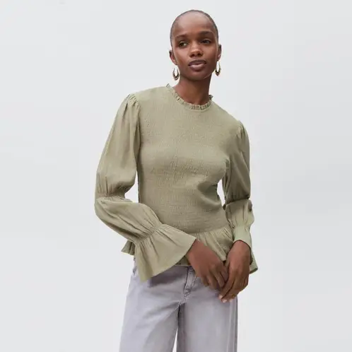 MANGO TEEN - Blusa Fruncida Volantes Niña Mango