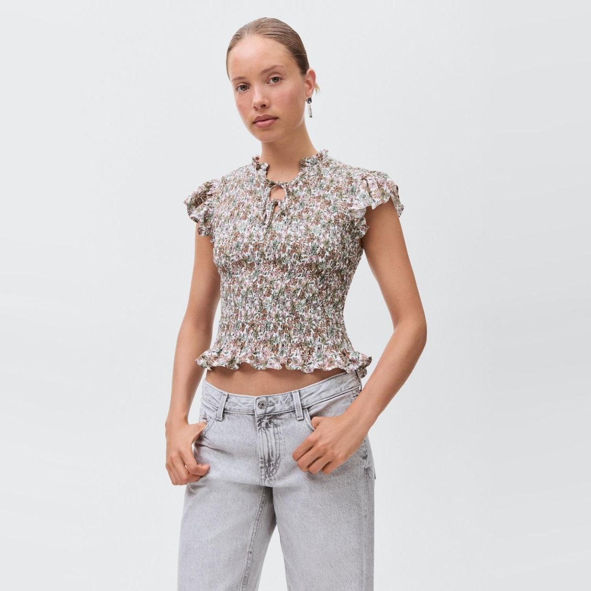 MANGO TEEN - Blusa Estampado Floral Niña Mango