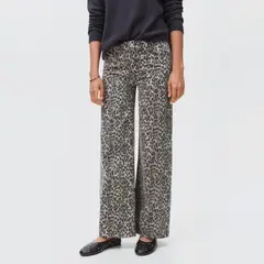 MANGO TEEN - Jeans Wideleg Leopardo Niña Mango