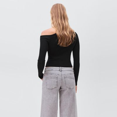 Imagen 2 del producto Polera Algodón Asimétrica Niña Mango