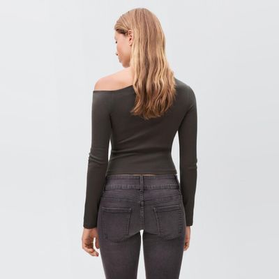 Imagen 2 del producto Polera Algodón Asimétrica Niña Mango