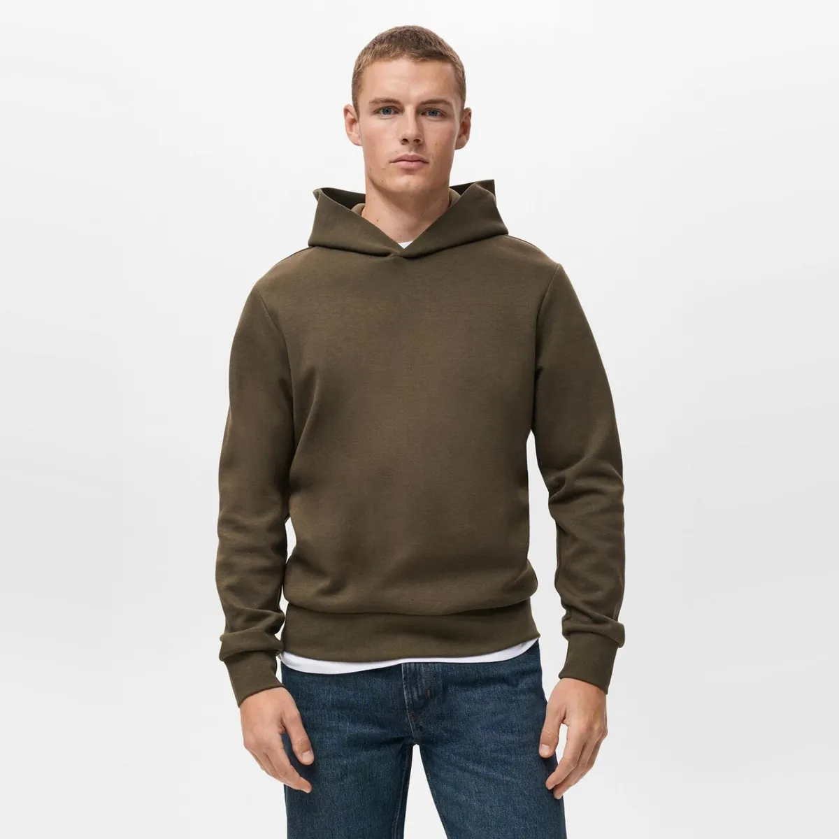 MANGO MAN - Polerón Capucha Regular Fit Hombre Mango Man