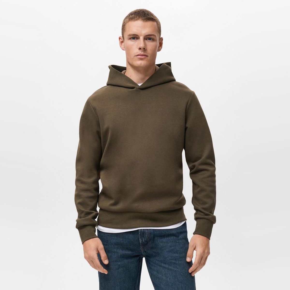 MANGO MAN - Polerón Capucha Regular Fit Hombre Mango Man