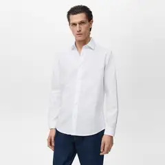 MANGO MAN - Camisa 100% Algodón Regular Fit Hombre