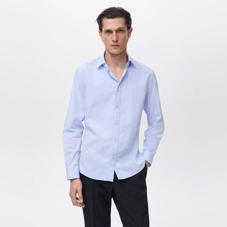Camisa 100% Algodón Regular Fit Hombre