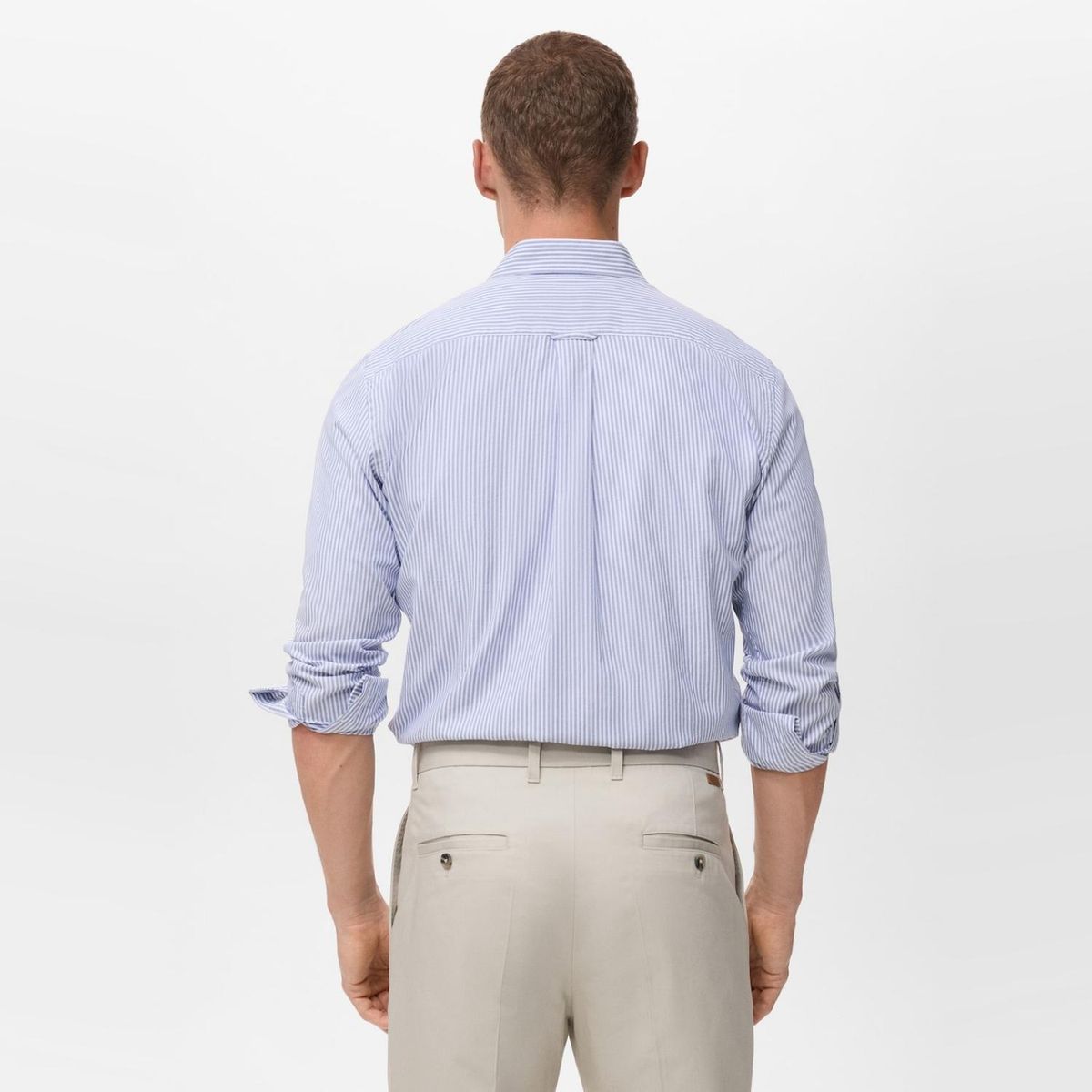 MANGO MAN - Camisa 100% Algodón Rayas Kodak Hombre Mango Man