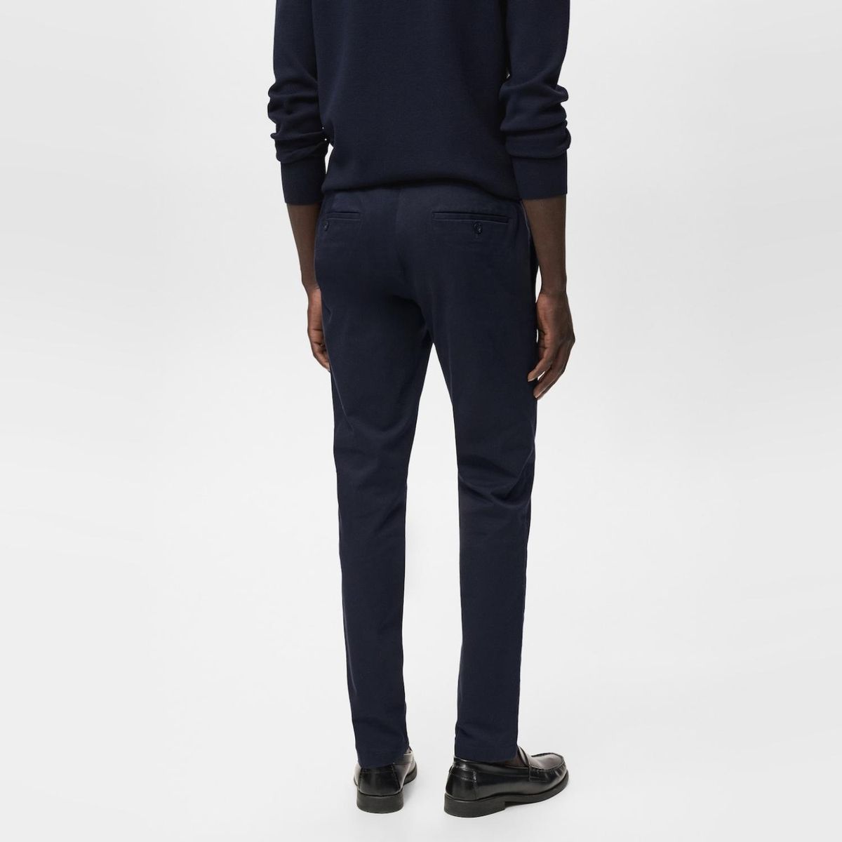 MANGO MAN - Pantalón Barna Slim Fit Chino Sarga Hombre Mango Man