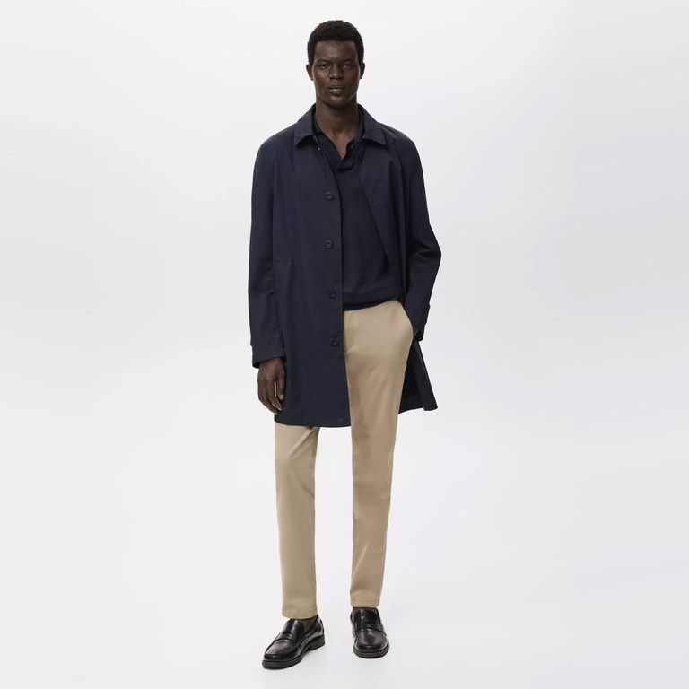 Pantalón Barna Slim Fit Chino Sarga Hombre